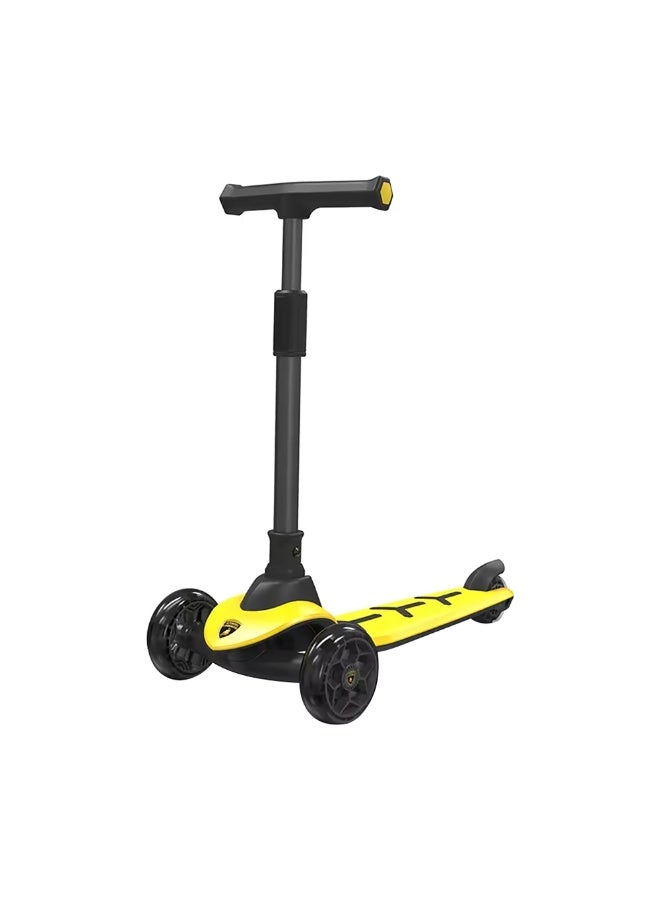 3-Wheel Foldable Kick Scooter (Yellow)