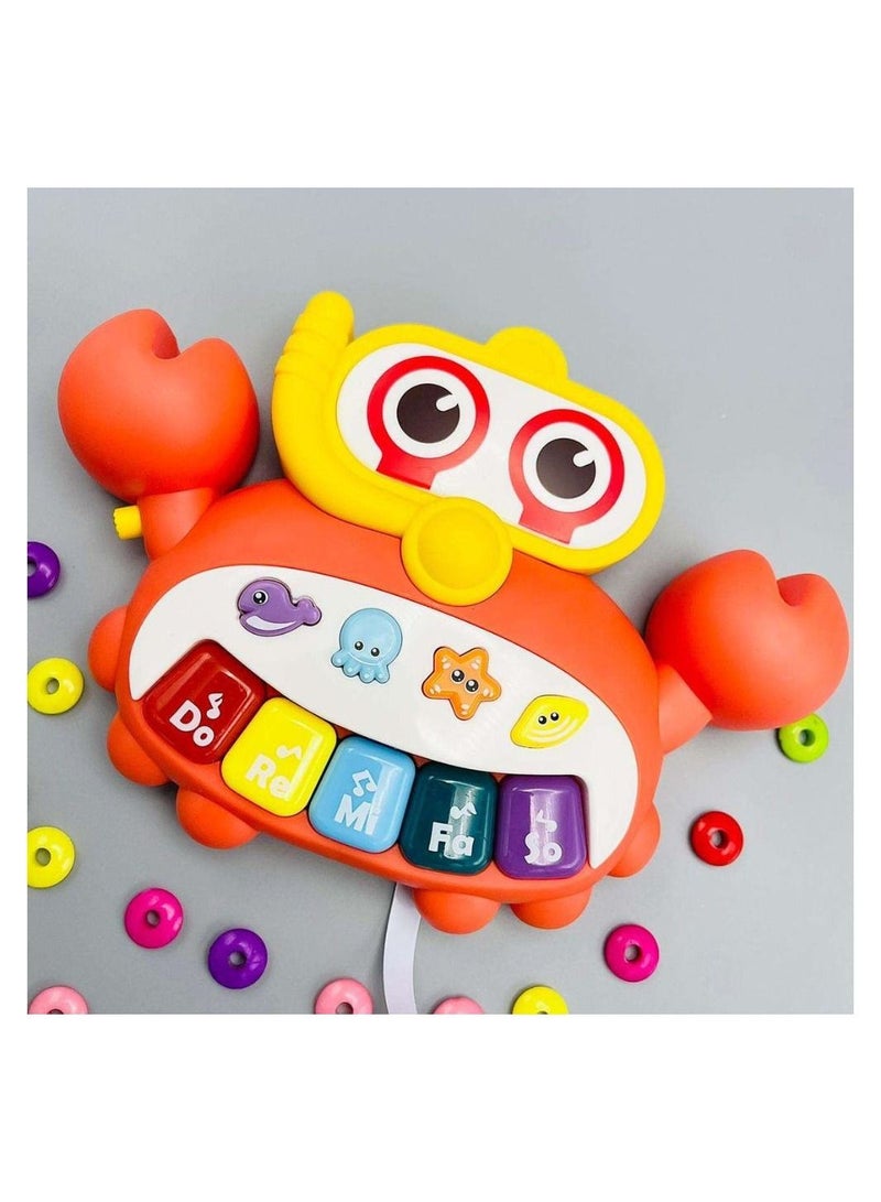 Fitto Baby Musical Toy Cute Crab with Music and Lights For Babies and Toddlers - Image 2