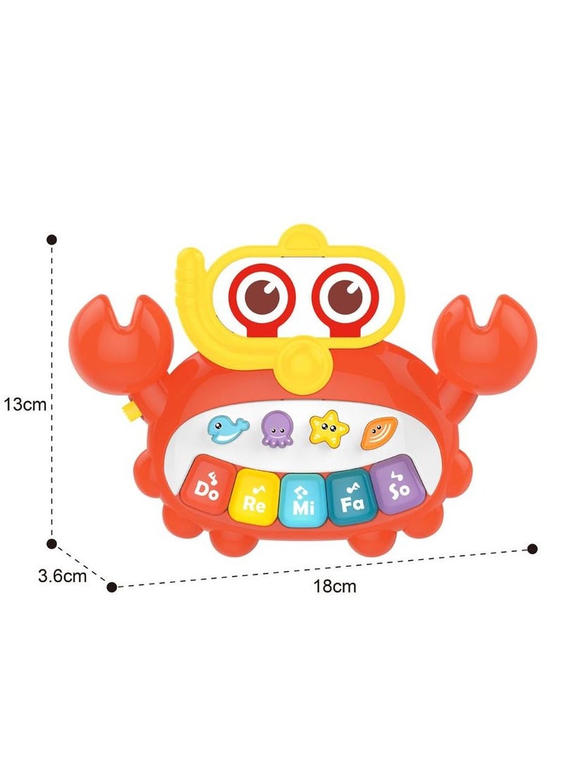 Fitto Baby Musical Toy Cute Crab with Music and Lights For Babies and Toddlers - Image 3