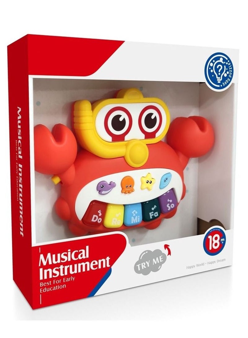 Fitto Baby Musical Toy Cute Crab with Music and Lights For Babies and Toddlers - Image 5