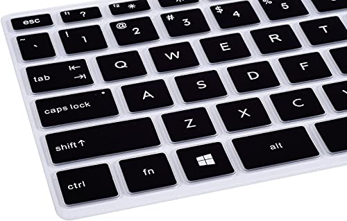Oaky Keyboard Cover Compatible with 14" HP Pavilion x360 2-in-1 14-BF050WM Ultra Thin Silicon Black Keyboard Skin Protector - Image 4