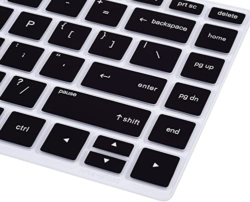Oaky Keyboard Cover Compatible with 14" HP Pavilion x360 2-in-1 14-BF050WM Ultra Thin Silicon Black Keyboard Skin Protector - Image 5