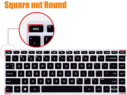 Oaky Keyboard Cover Compatible with 14" HP Pavilion x360 2-in-1 14-BF050WM Ultra Thin Silicon Black Keyboard Skin Protector - Image 3