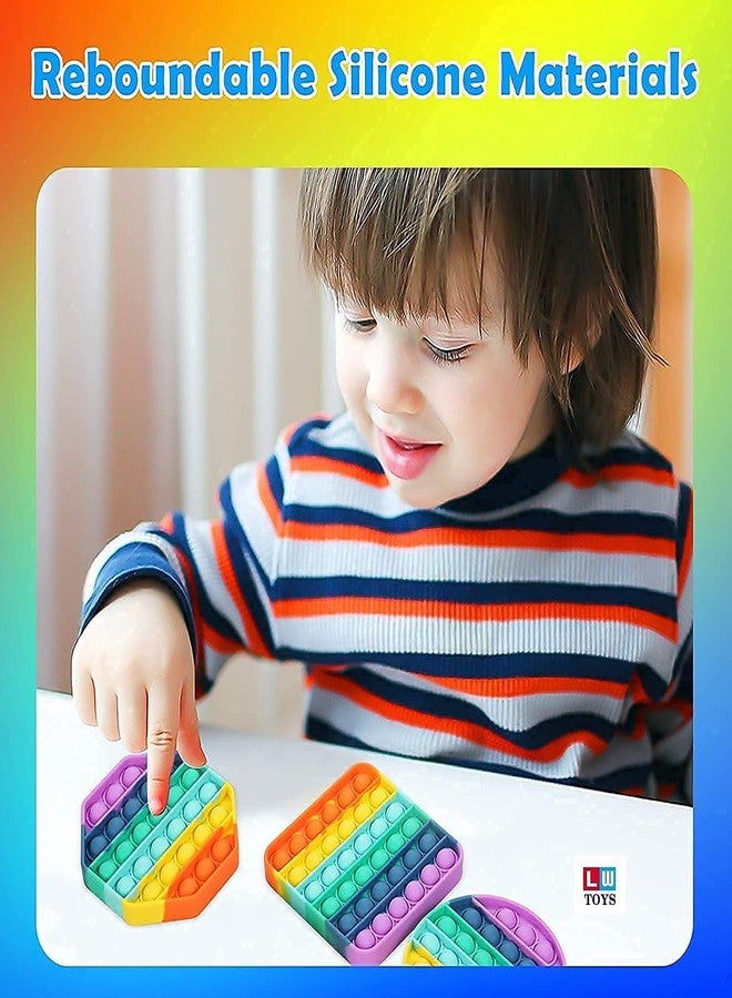 Tilak Venture® Pop It Toys for Kids - Heart & Horse Shape Push Pop Bubble Fidget Sensory Toys, Rainbow Popit, Autism Popit Game, Stress Relief - Image 5