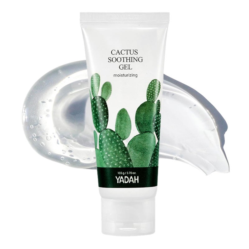YADAH Cactus Soothing Gel 37fl oz  Sunburn ReliefAfter Sun CareCalm Cool  Soothe Irritated Skin Face Redness Korean Skin Care 95 Cactus Extract Vegan