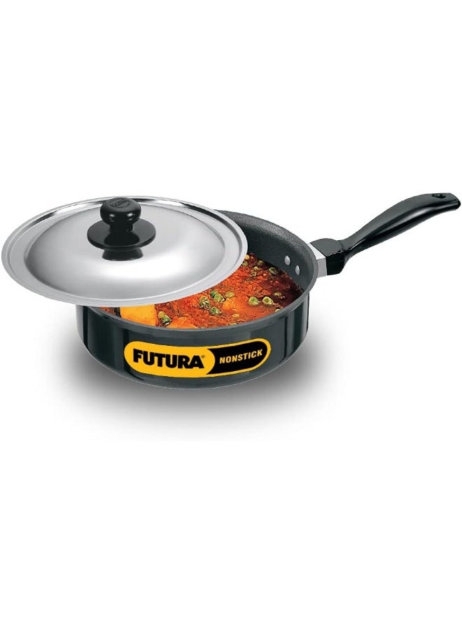 Hawkins Hawkins Futura Nonstick Curry Pan (Saute Pan) Without LID, 20cm, 3.25mm Thick, 2 Litres, Black  - Image 1