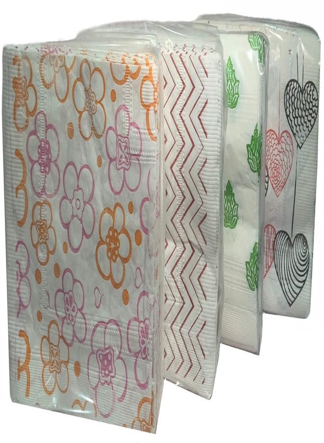 Magic Providers Soft Premium 2 Ply Tissue Paper Napkins Super Absorbent 33*33 cm Pack of 2 Printed Tissues (100 Napkins) | 2PLY Table Napkins | Anniversary Birthday Party | Event Essentials Assorted Print - Image 1