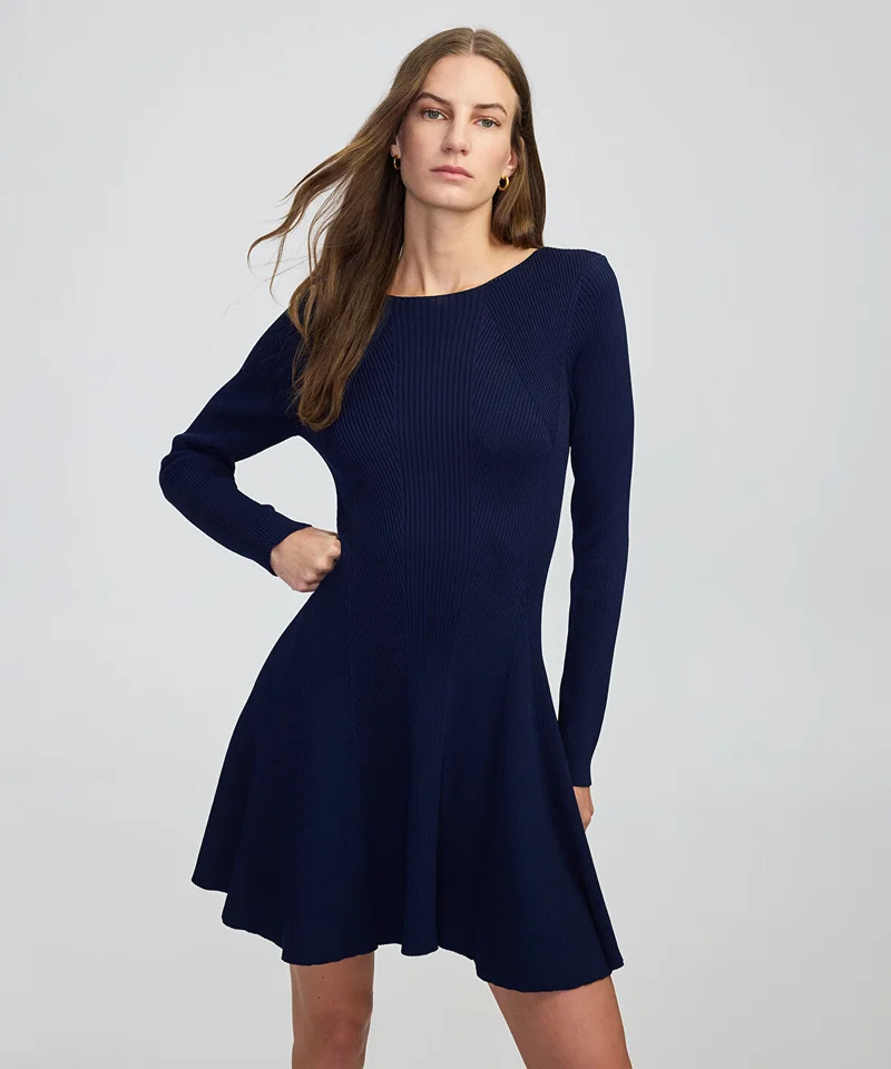 ابيكول Ribbed Knit Dress