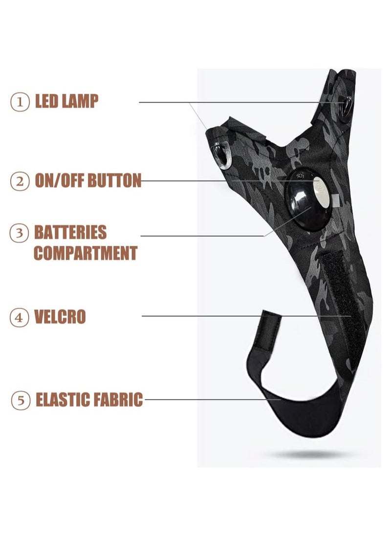 PYC - LED Flashlight Gloves, Gifts for Men Dad Him Boyfriend Husband, Cool Gadget Hands-Free Lights for Camping Fishing Repairing, - Image 1