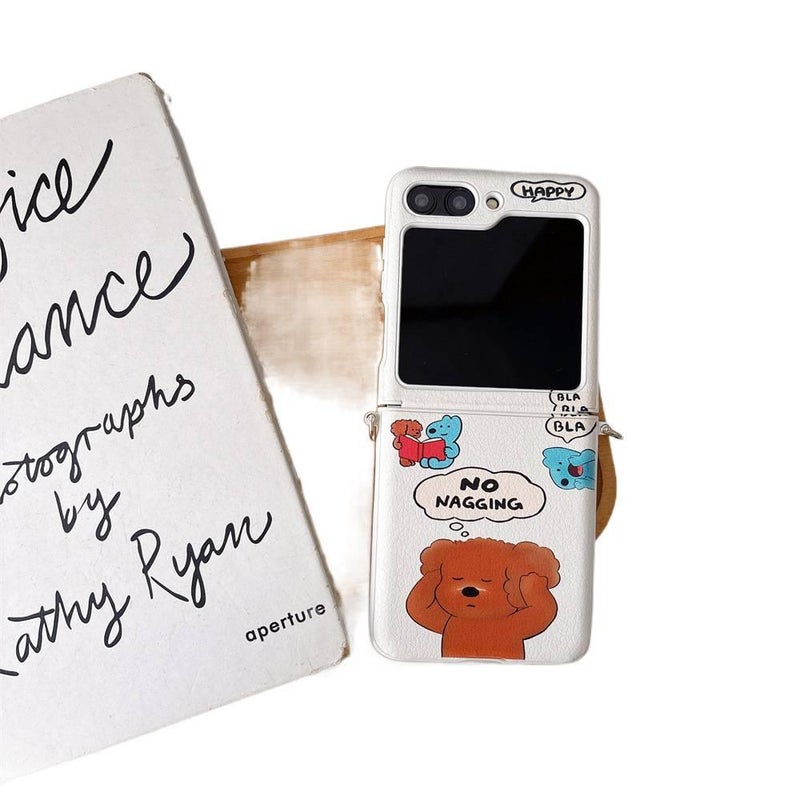 Protective Case | Bear Pattern | PC | Drop Protection | Shockproof Cover for Samsung Galaxy Z Flip 6 - Image 1