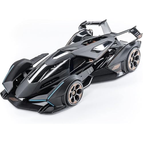 DEZICON 1:22 Scale Lambo V12 GT Toy Car for Kids Collection Diecast Metal Model Car with Light Sound Pull Back Openable Door - Image 1