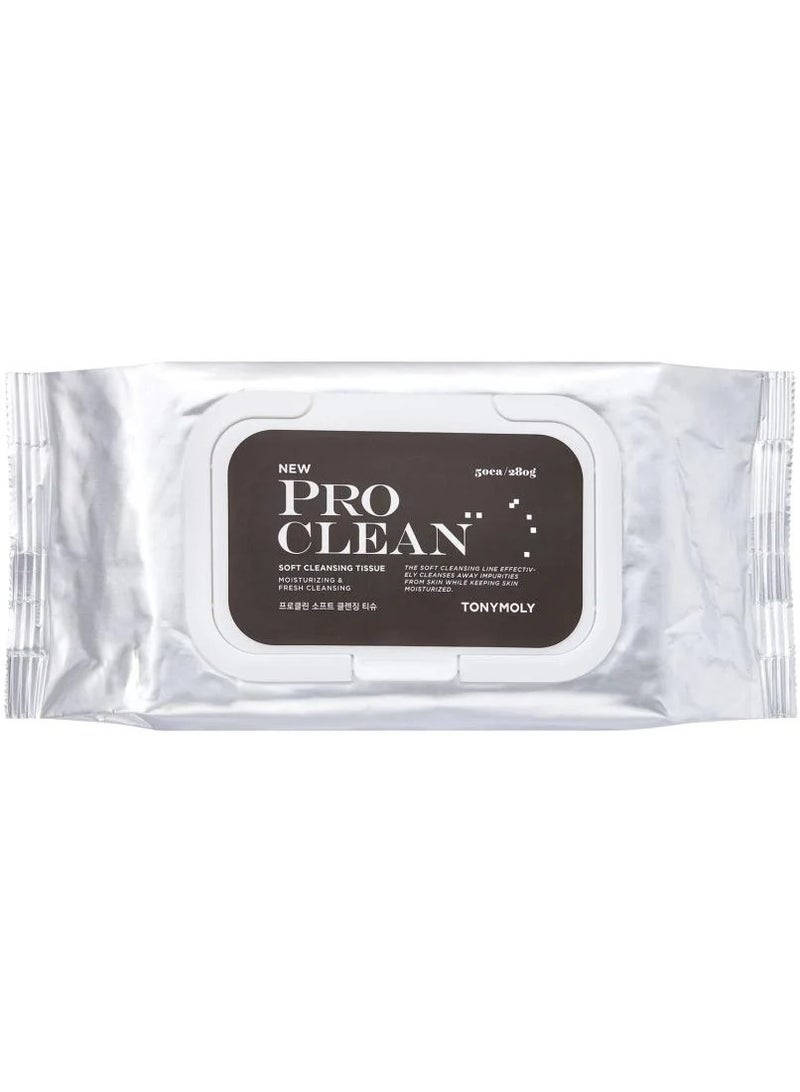 توني مولي مناديل تنظيف ناعمة برو كلين 50 منديل