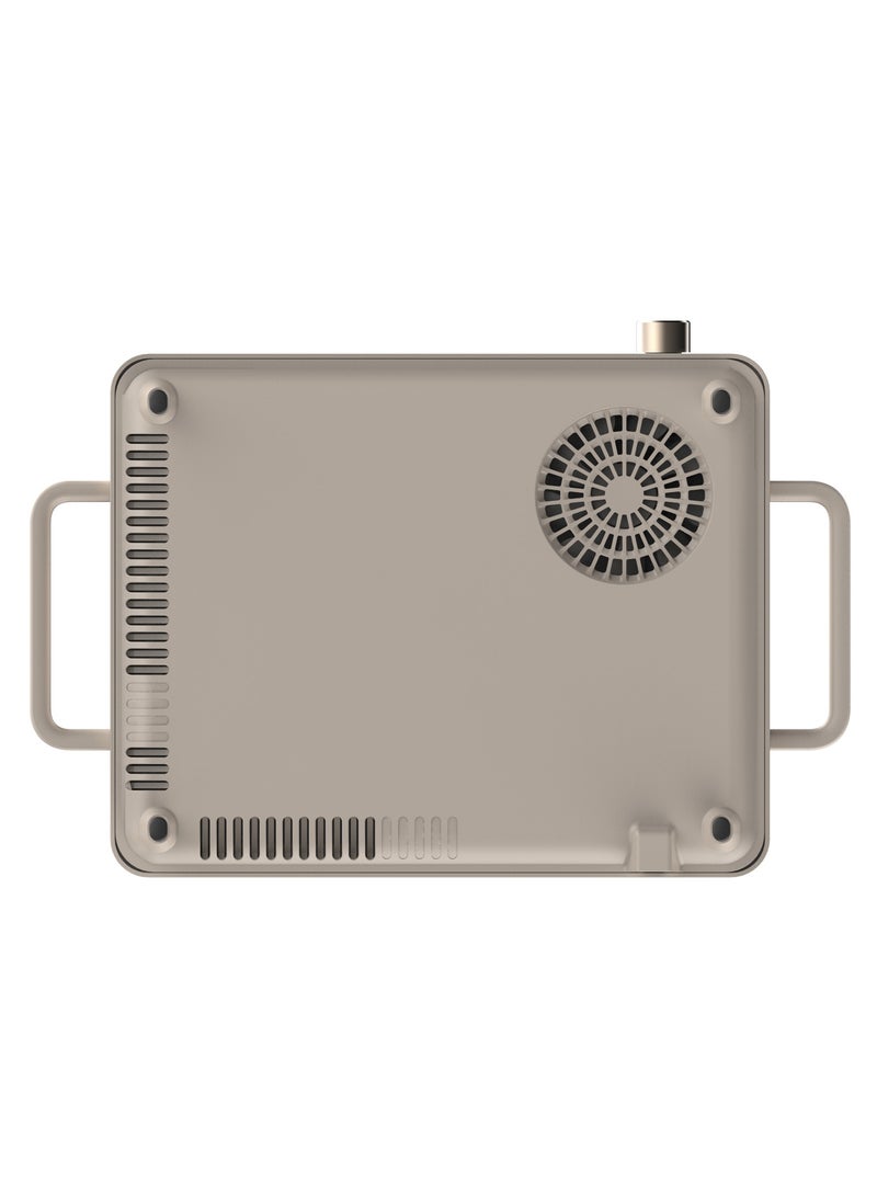 evvoli 2200W Ceramic Cooking Hob EVKA-CH105C Cream - Image 3
