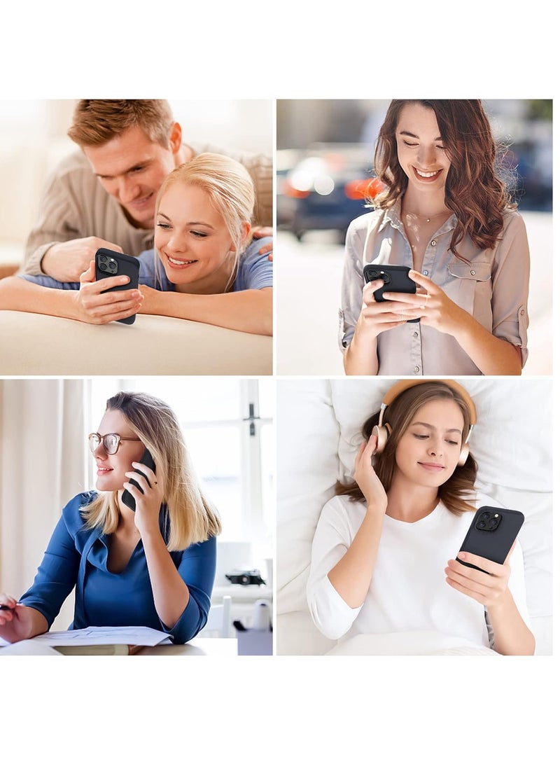 MIGOFAST Silicone Case for iPhone 13 Pro Max Ultra Slim Shockproof Protective Phone Case with Soft Anti Scratch Microfiber Lining 6.7 inch Black - Image 5