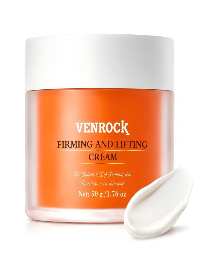 Venrock Neck Firming Cream with Niacinamide & Hyaluronic Acid - Anti-Aging Lift for Crepey Skin, Wrinkles & Sagging - Centella Asiatica Moisturizer for Neck & Décolleté, 1.76 Fl Oz - Image 1