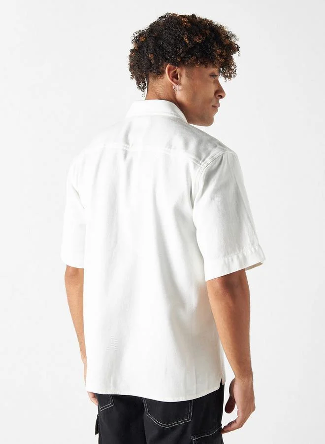 Lee Cooper Lee Cooper Denim Shirt with Short Sleeves