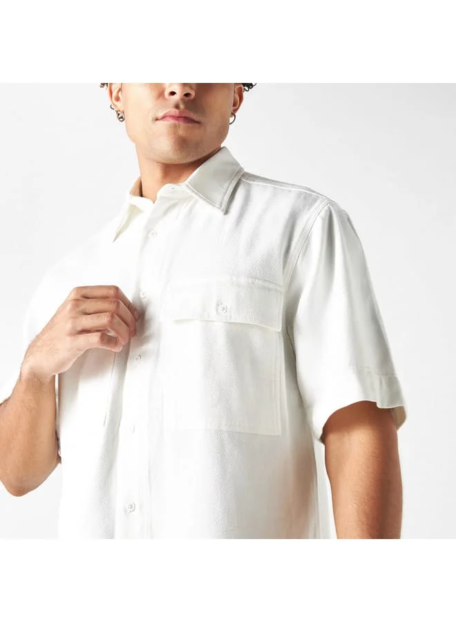 Lee Cooper Lee Cooper Denim Shirt with Short Sleeves