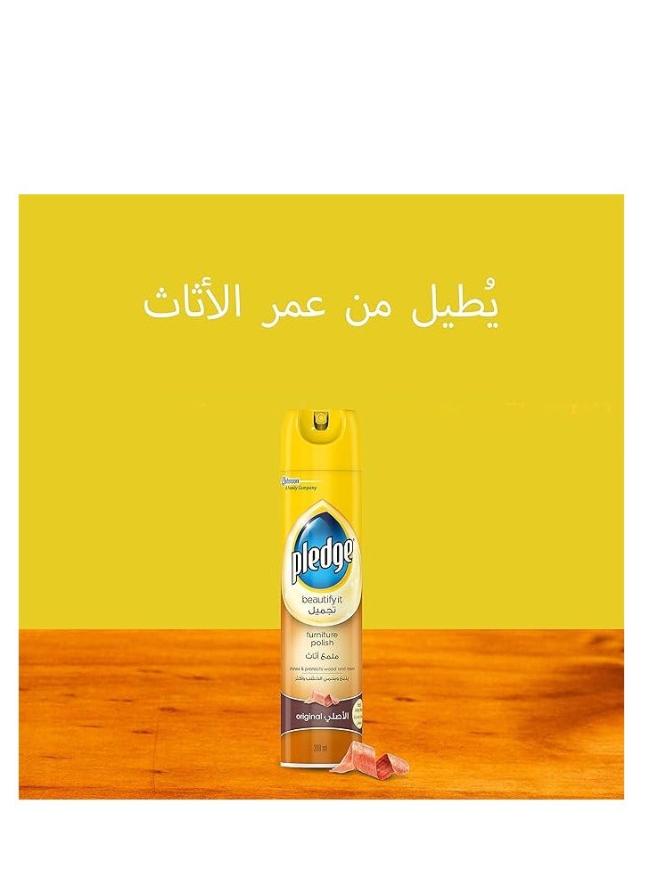 Pledge Original Furniture Polish 300ml 3 pcs - Image 2