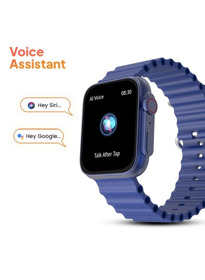 Fire-Boltt - Fire-Boltt Supernova- 45.2mm AMOLED Display, 500 NITS Brightness, 368 * 448 px Resolution, Bluetooth Calling, 123 Sports Modes, Voice Assistant, Inbuilt Games (Blue) - Image 1