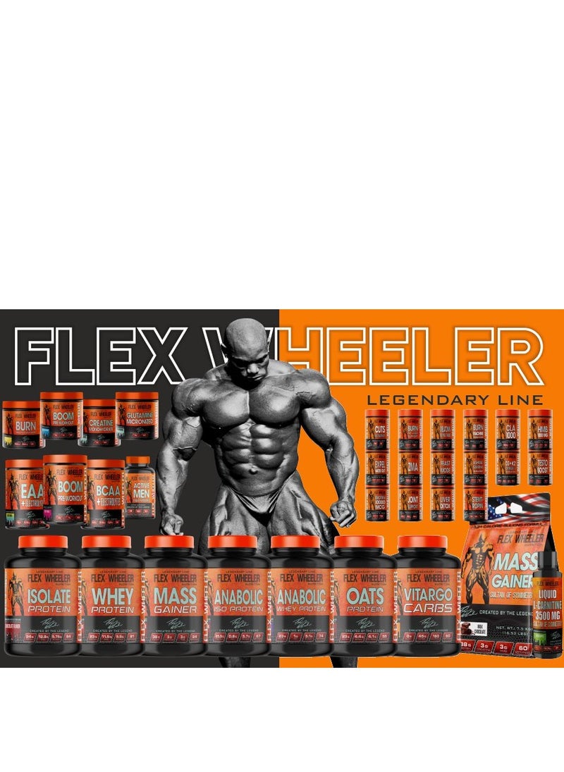 فليكس ويلرنيوتريشن  - بروتين مصل الحليب بنسبة 100% من Flex Wheeler - نكهة الفراولة، 2.27 كجم (81 حصة) - Image 1