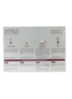 LOTUS HERBALS Radiant Diamond Cellular Radiance 5 In 1 Facial Kit With Diamon Dust And Cinnamon For All Skin Types 170gm  - Image 5
