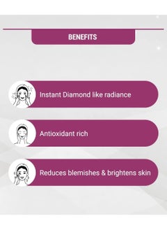 LOTUS HERBALS Radiant Diamond Cellular Radiance 5 In 1 Facial Kit With Diamon Dust And Cinnamon For All Skin Types 170gm  - Image 4