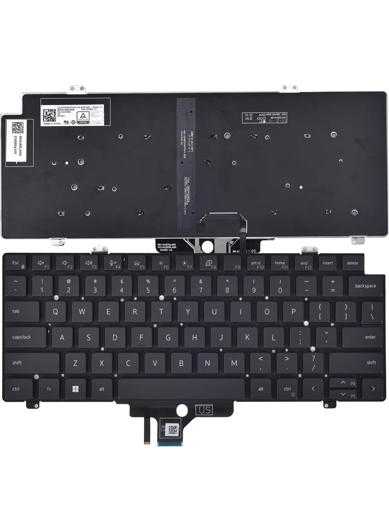 Terabyte Replacement Keyboard for Dell Latitude 5420 5421 5430 5431 5440 7420 7430 7520 7530, Precision 3470 3480 Series Laptop with Backlit P/N: MV4X8 0MV4X8, US Layout - Image 2