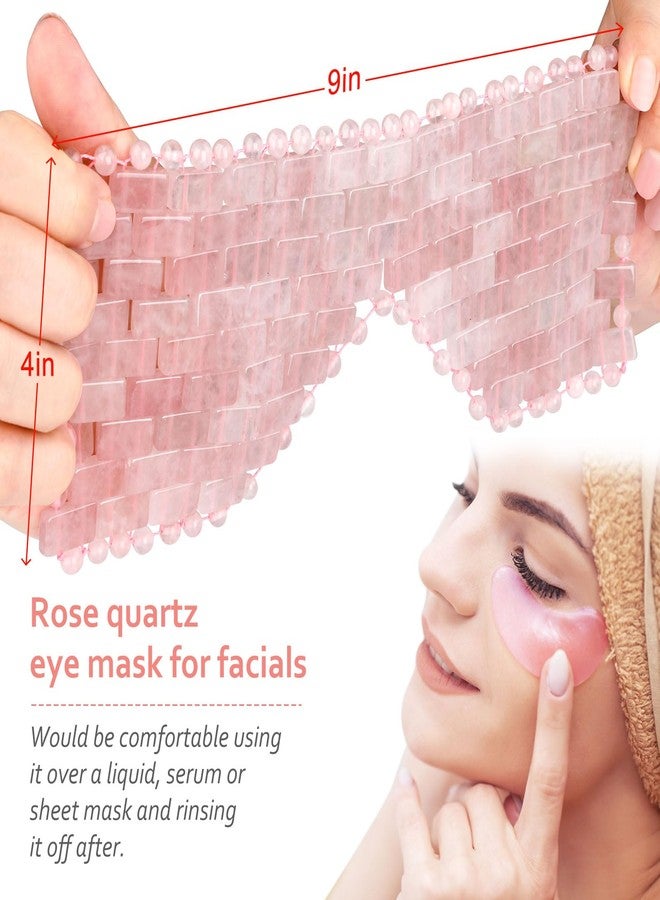 ideayard قناع العين من روز كوارتز من إيديا يارد، قناع عين مهدئ 100% قناع كريستالي طبيعي للوجه لتقليل انتفاخ العينين قابل لإعادة الاستخدام - Image 3