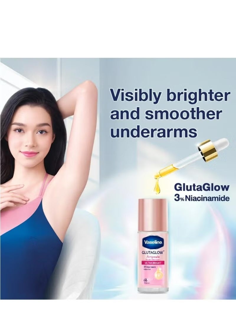 Vaseline GlutaGlow Ultra Bright Serum Deodorant Roll-On – 48h Odor Protection with Niacinamide & Licorice – 45ml - Image 2