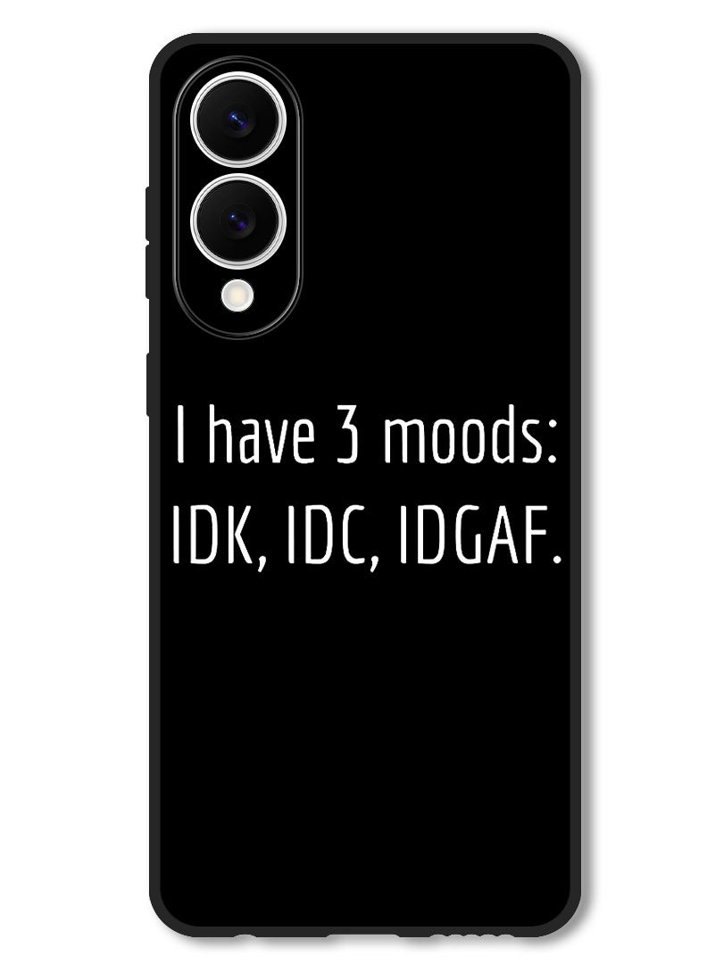 Theodor Case Compatible with Samsung Galaxy S25 Edge 6.7 Inch Protection Shockproof Bumper Cover i have 3 Moods - Image 1