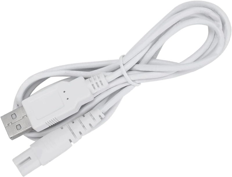 RAXSEG كابل شحن USB لـ Nicwell وFairywill وAquasonic وMOSPRO وNicefeel وZerhunt وOralfree وWaterfloss وTovendor وHangsun وInitio وMcNaval وCremax وأجزاء استبدال كابل الشحن USB (أبيض)... - Image 4