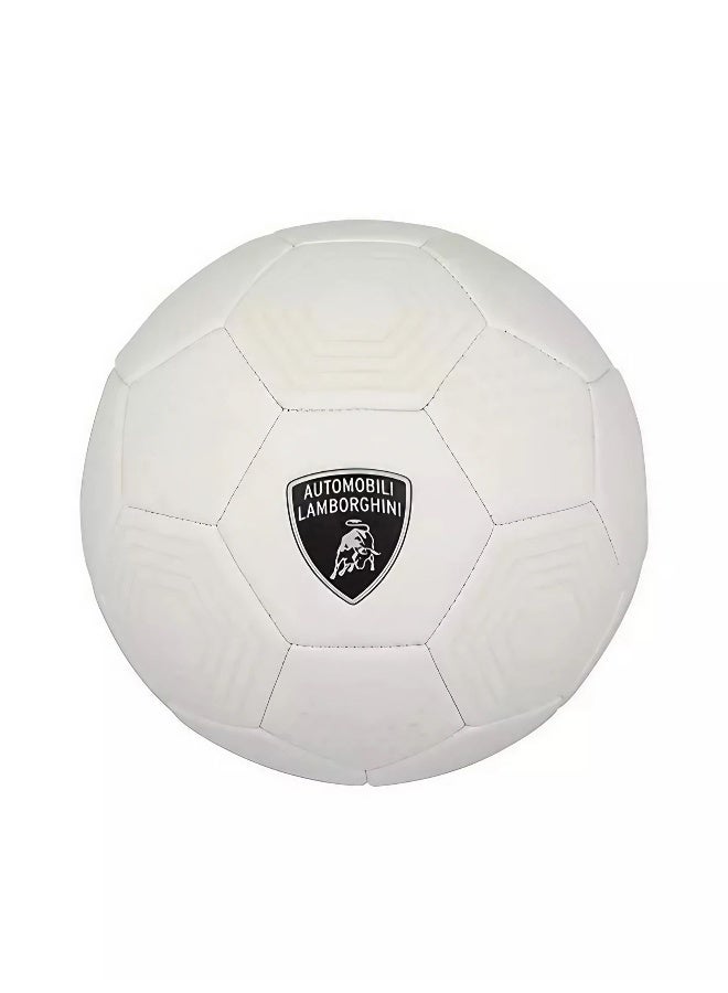 Lamborghini Sewing Soccer Ball (Size 5, White) - Image 1
