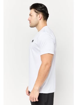 RBX Men Sportswear Fit Short Sleeve Training T Shirt, White  - Image 3