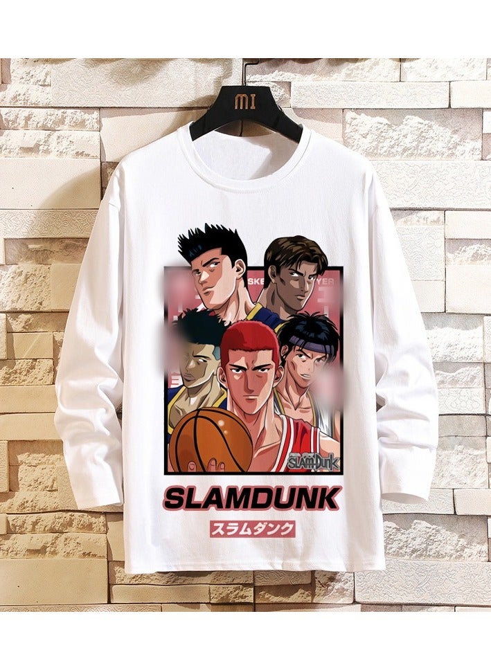 KUYING New Slam Dunk Master Loose Casual Long Sleeve Bottom Shirt  - Image 1