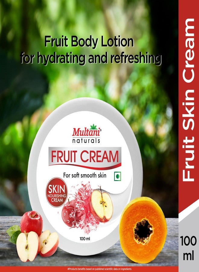 Multani كريم مولتاني ناتشورالز المرطب للبشرة بخلاصة التفاح، سريع الامتصاص وغير لزج، مرطب للوجه واليدين والجسم | لبشرة صحية وناعمة ومشرقة | 100 مل - Image 2