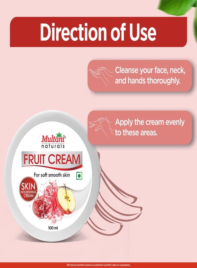 Multani كريم مولتاني ناتشورالز المرطب للبشرة بخلاصة التفاح، سريع الامتصاص وغير لزج، مرطب للوجه واليدين والجسم | لبشرة صحية وناعمة ومشرقة | 100 مل - Image 5