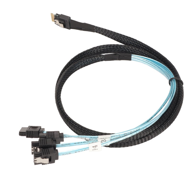SAS Cable SFF‑8654‑4 SATA 7 Pin Array Disk Faster Transmission Mini PVC Computer Accessories 1meter / 3.3ft - Image 4