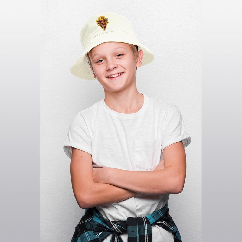Harry Potter Bucket Hat for Kids, Boy and Girl Sun Hat Kid Ages 4-7 and Big Kids 7-14 Years 100% Cotton for Summer Teen Youth Beach Hat White Gryffindor - Image 3