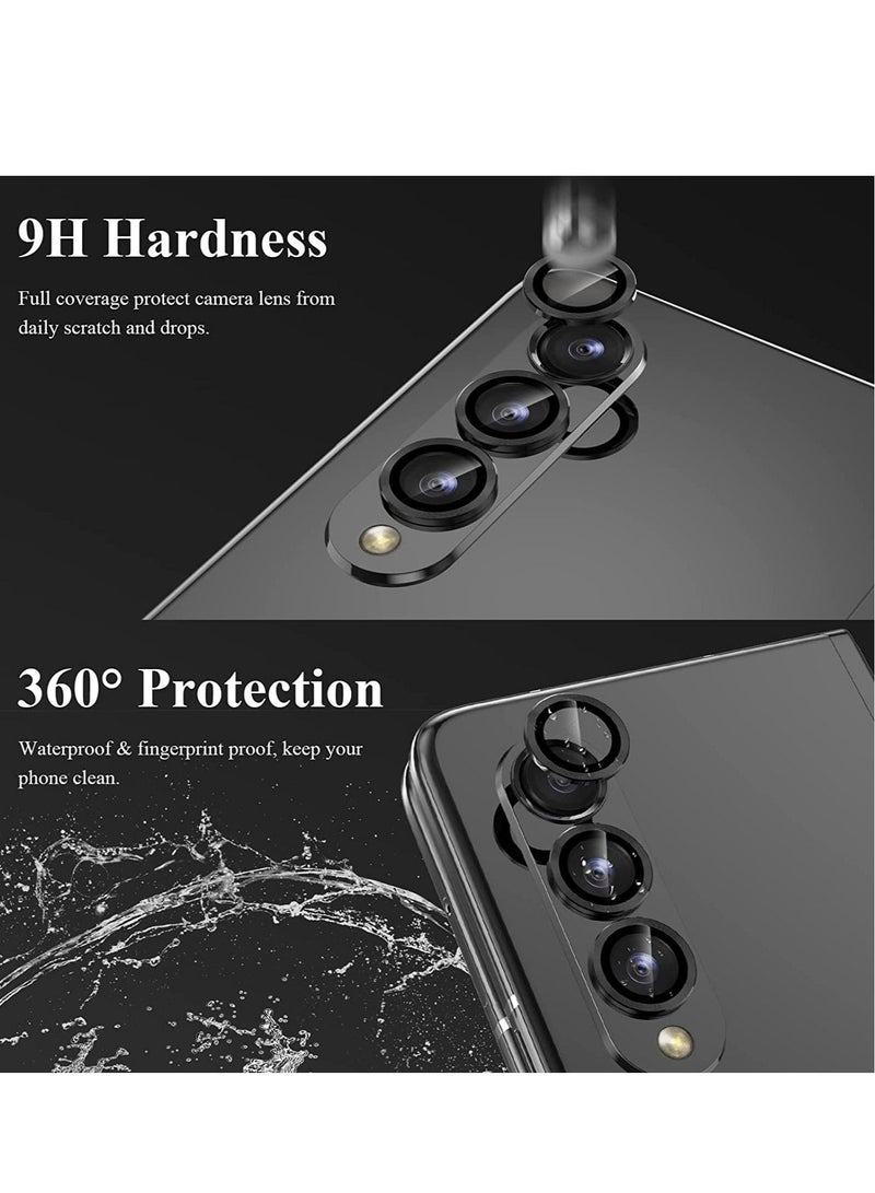 HuHa for Samsung Galaxy Z Fold 4 Camera Lens Screen Protector [Installation Frame] Individual Ultra HD Tempered Glass Camera Cover for Galaxy Z Fold 4 5G, 1 Set  - Image 3