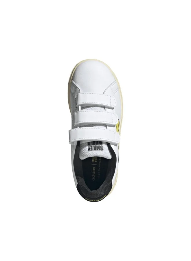 adidas أحذية أديداس أدفانتج سمايلي سي إف سي يو للأطفال أبيض