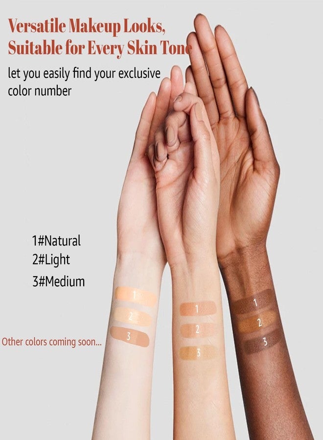 Ihrlpxkc Blanc Cover Cream Stick V - Color Changing Foundation Stick, White Foundation for Older Women, Korean Makeup with Built-in Brush Foundation Makeup Moisturizing Dewy Finish for Even Skin Tone (Medium) - Image 4