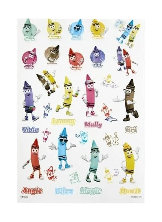 Crayola كتاب تلوين محدود الإصدار مكون من 96 صفحة مع أوراق ملصقات - Image 3