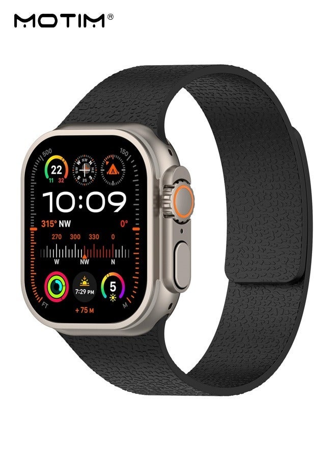 Motim Watch Strap Suitable for iWatch Series 11/10(46mm), Magnetic Wristband Adjustable Silicone Strap for iWatch Ultra Series11 10 9 8 7 6 SE - Image 1