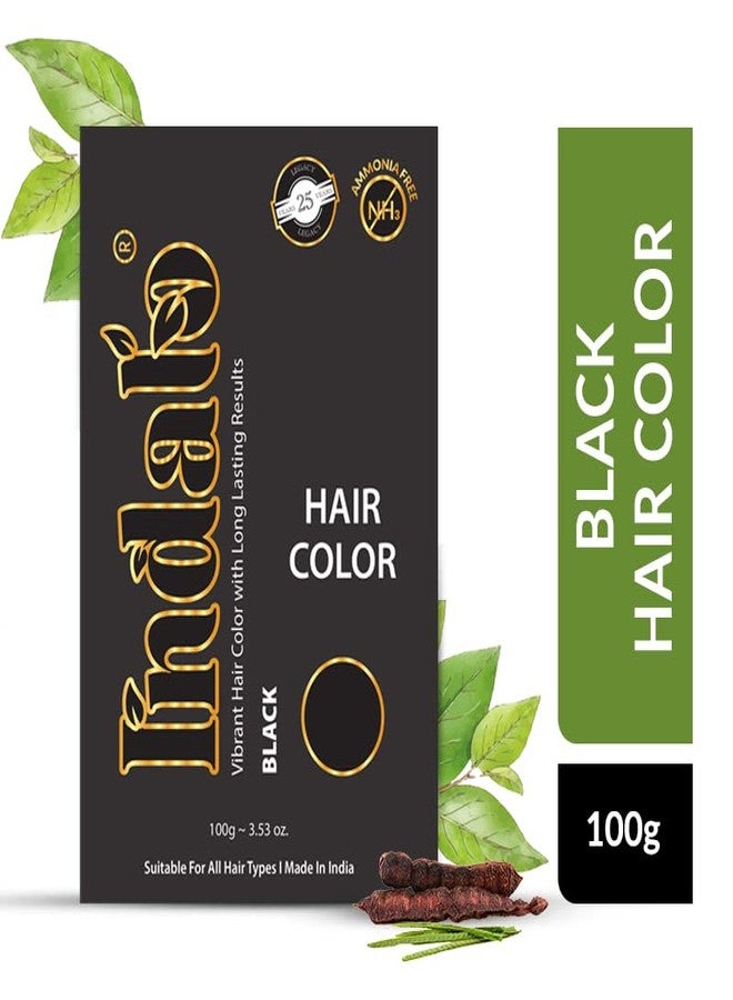 Indalo Ammonia-Free Vibrant Hair Color With Natural Ingredients & Long Lasting Result | Suitable for All Hair Types - 100 g Black - Image 2