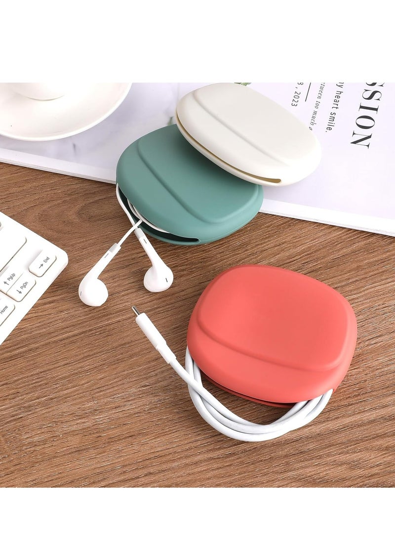Oasisgalore 3 Pcs Silicone Headphone and Cable Organizer Set, Portable Pouch for Home, Office, School, and Travel.  - Image 4