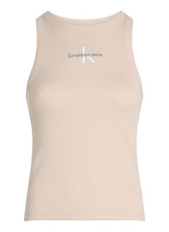Calvin Klein Jeans Logo Ribbed Tank Top  - Image 5