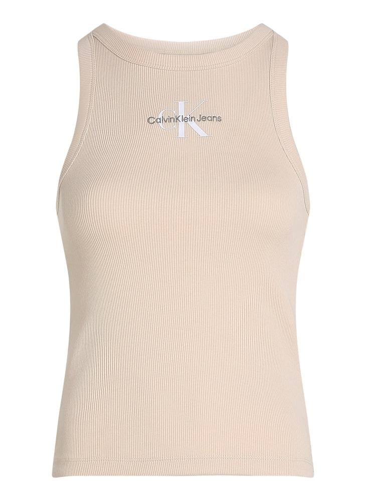Calvin Klein Jeans Logo Ribbed Tank Top  - Image 5