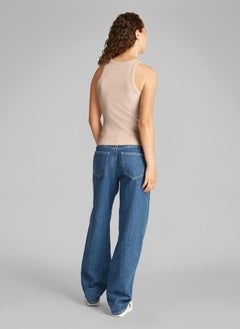 Calvin Klein Jeans Logo Ribbed Tank Top  - Image 2