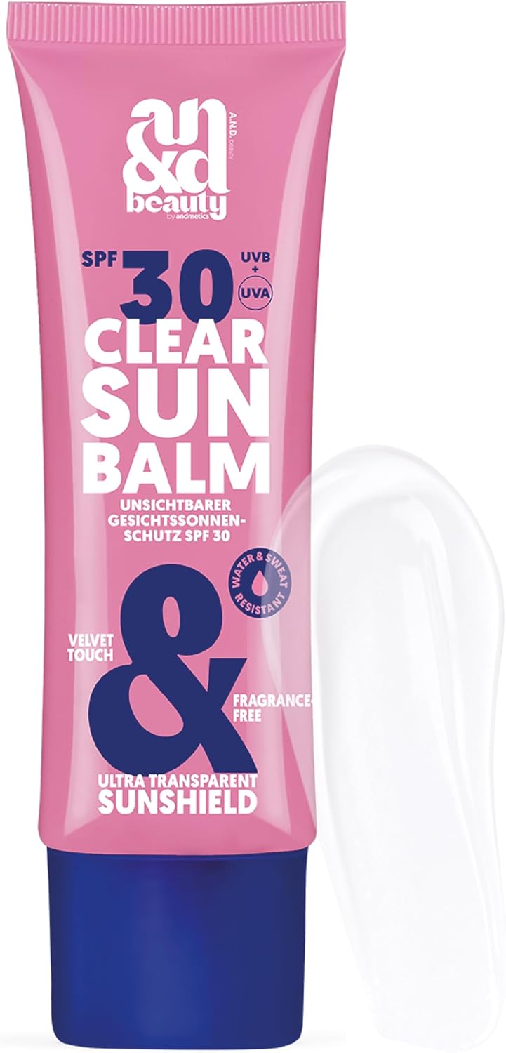 بلسم الشمس الشفاف من ANDbeauty SPF 30 حماية غير مرئية للوجه مع تأثير برايمر بلسم حماية من الشمس غير معطر 50 مل