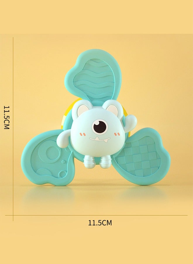 Travel Toys for Toddlers  Suction Cup Spinner Toys for Boy Girl Birthday Gift - Sensory Spinning Baby Bath Toys（Blue）  - Image 5